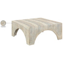  Meridian Renza Natural Concrete And Fiberglass Indoor / Outdoor Coffee Table IMAGE 8