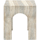  Meridian Renza Natural Concrete And Fiberglass Indoor / Outdoor End Table IMAGE 4