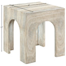 Meridian Renza Natural Concrete And Fiberglass Indoor / Outdoor End Table IMAGE 7