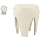 Meridian Moxie Cream Concrete And Fiberglass Indoor / Outdoor End Table IMAGE 9