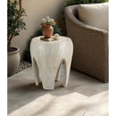  Meridian Moxie Natural Concrete And Fiberglass Indoor / Outdoor End Table IMAGE 2