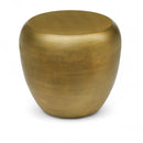  Meridian Capsule Gold Aluminum End Table IMAGE 1