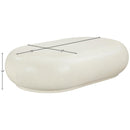  Meridian Pebble Cream Concrete And Fiberglass Indoor / Outdoor Coffee Table IMAGE 7