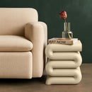  Meridian Roland Beige Iron End Table IMAGE 2