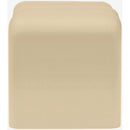  Meridian Roland Beige Iron End Table IMAGE 4