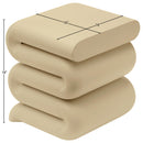  Meridian Roland Beige Iron End Table IMAGE 6