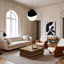  Meridian Roland Brown Iron Coffee Table IMAGE 2