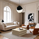  Meridian Roland Cream Iron Coffee Table IMAGE 2