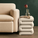  Meridian Roland Cream Iron End Table IMAGE 2