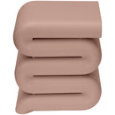  Meridian Roland Pink Iron End Table IMAGE 3