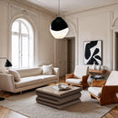  Meridian Roland Taupe Iron Coffee Table IMAGE 2