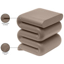  Meridian Roland Taupe Iron End Table IMAGE 6