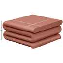  Meridian Roland Terracotta Iron Coffee Table IMAGE 5