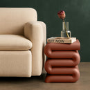  Meridian Roland Terracotta Iron End Table IMAGE 2