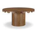  Color_Brown -- Meridian Round Dahlia Dining Table with Pedestal Base IMAGE 1