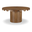  Color_Brown -- Meridian Round Dahlia Dining Table with Pedestal Base IMAGE 1