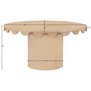  Meridian Dahlia 60" Natural Oak Veneer Dining Table IMAGE 6