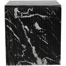  Meridian Pienza Black Marble End Table IMAGE 3