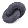  Color_Black -- Knot Black Marble Decorative Knot IMAGE 1