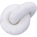  Color_White -- Knot White Marble Decorative Knot IMAGE 3