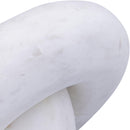  Color_White -- Knot White Marble Decorative Knot IMAGE 4
