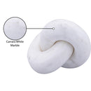  Color_White -- Knot White Marble Decorative Knot IMAGE 6