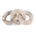  Color_Beige -- Meridian Rings Marble Decorative Chain Links IMAGE 1