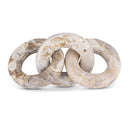  Color_Beige -- Meridian Rings Marble Decorative Chain Links IMAGE 1