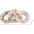  Color_Beige -- Meridian Rings Marble Decorative Chain Links IMAGE 5