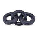  Meridian Rings Black Marble Decorative Chain Links IMAGE 1