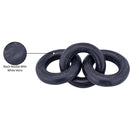  Color_Black -- Rings Black Marble Decorative Chain Links IMAGE 6