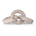  Color_Brown -- Rings Brown Marble Decorative Chain Links IMAGE 1