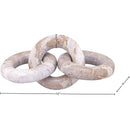  Color_Brown -- Rings Brown Marble Decorative Chain Links IMAGE 5