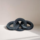  Color_Green -- Rings Green Marble Decorative Chain Links IMAGE 2