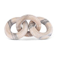  Color_Pink -- Rings Pink Marble Decorative Chain Links IMAGE 1