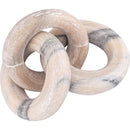  Color_Pink -- Rings Pink Marble Decorative Chain Links IMAGE 3