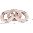  Color_Pink -- Rings Pink Marble Decorative Chain Links IMAGE 5