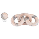  Color_Pink -- Rings Pink Marble Decorative Chain Links IMAGE 6