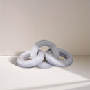  Color_White -- Rings White Marble Decorative Chain Links IMAGE 2