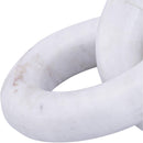  Color_White -- Rings White Marble Decorative Chain Links IMAGE 4