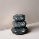  Color_Black -- Pumpkin Black Marble 3 pc Decorative Object IMAGE 2
