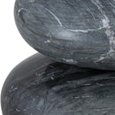  Color_Black -- Pumpkin Black Marble 3 pc Decorative Object IMAGE 3