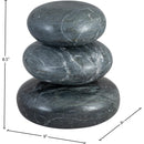  Color_Black -- Pumpkin Black Marble 3 pc Decorative Object IMAGE 4
