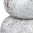  Color_Brown -- Pumpkin Brown Marble 3 pc Decorative Object IMAGE 3