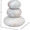  Color_Brown -- Pumpkin Brown Marble 3 pc Decorative Object IMAGE 4