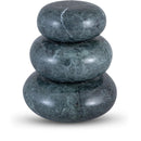 Color_Green -- Pumpkin Green Marble 3 pc Decorative Object IMAGE 1