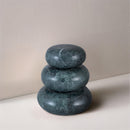  Color_Green -- Pumpkin Green Marble 3 pc Decorative Object IMAGE 2