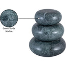  Color_Green -- Pumpkin Green Marble 3 pc Decorative Object IMAGE 5