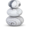  Color_Panda -- Pumpkin Panda Marble 3 pc Decorative Object IMAGE 1