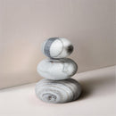  Color_Panda -- Pumpkin Panda Marble 3 pc Decorative Object IMAGE 2